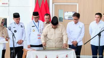 Gubernur Lampung Dampingi Presiden Resmikan RS KH M Tohir Di Kabupaten Pesisir Barat